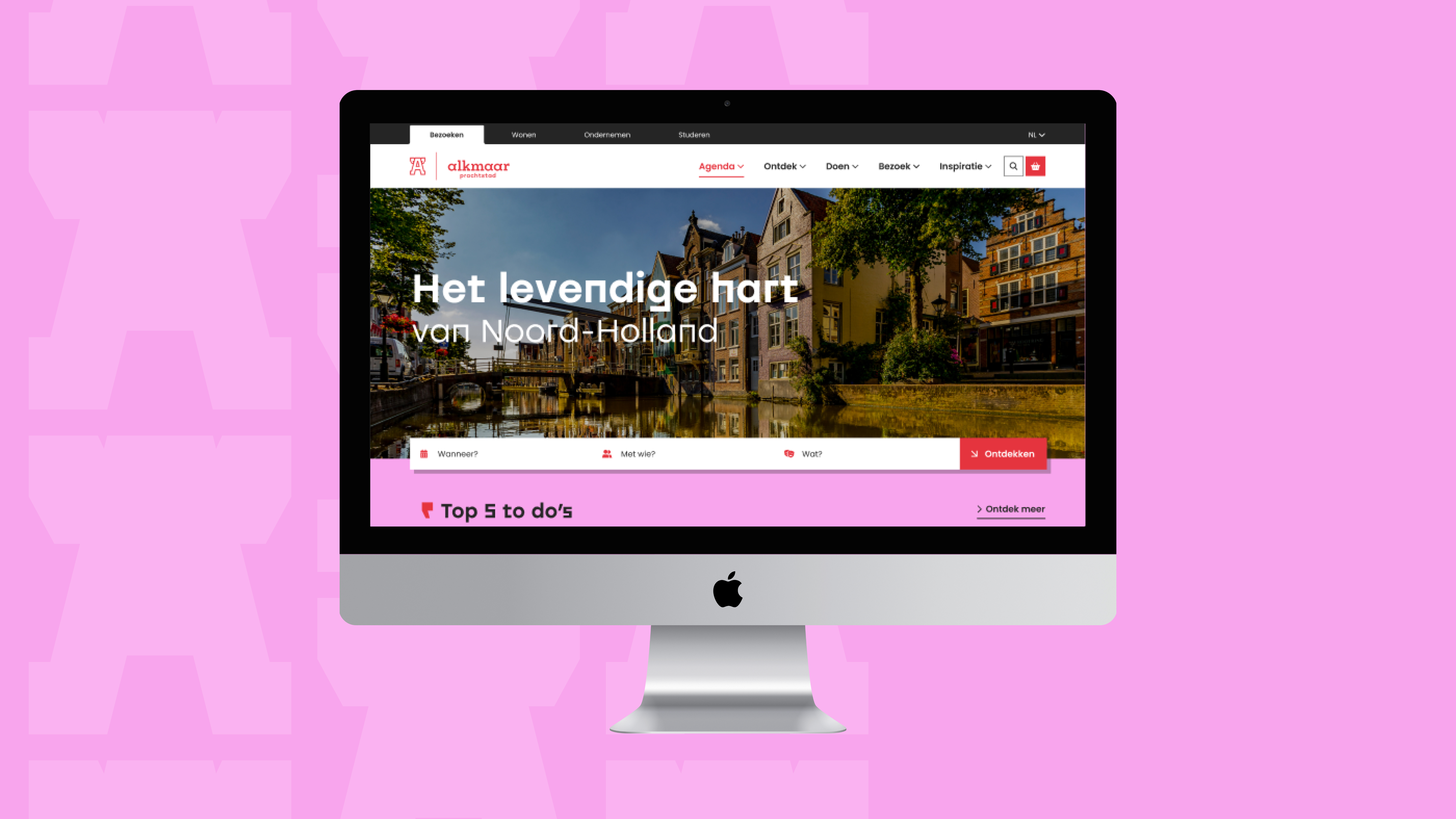 mockup vakantie inalkmaar computer